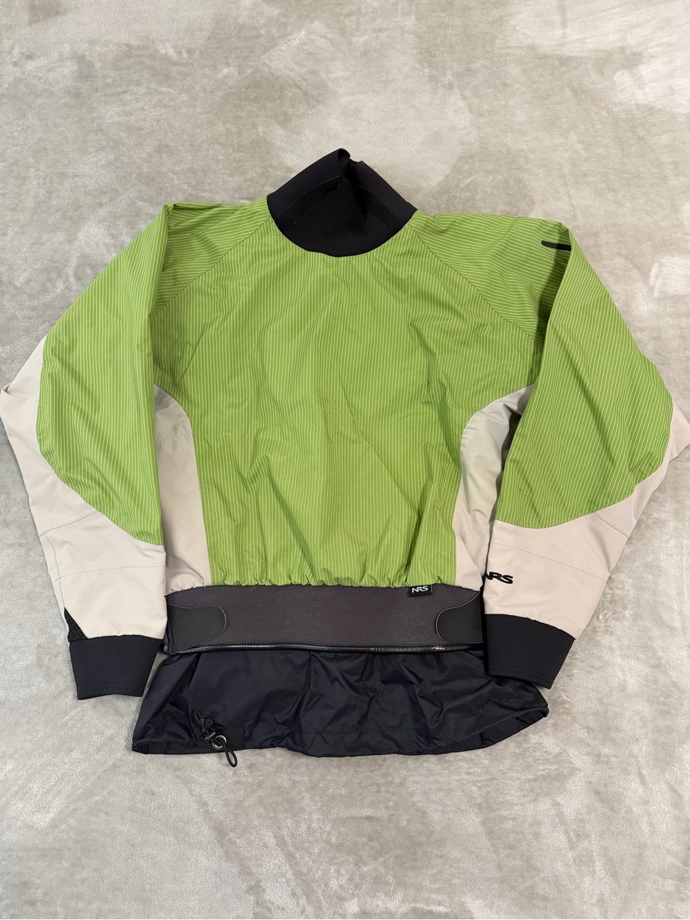 NRS Triton Flux Waterproof Breathable Padding Dry Top Jacket Green Gray Size XL